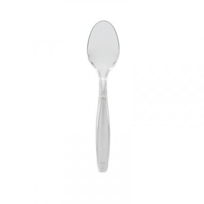 Disposable spoons transparent, 17 cm, 50 pcs